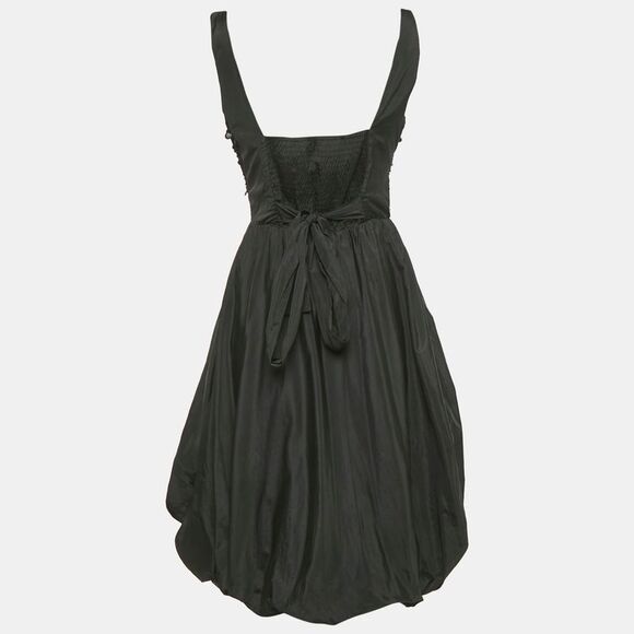 black satin dress mini dress SAU LEE Penny Backless Satin Mini Dress, Black main image 0